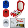 Plastic Mini Sewing Kit w/ Compact Mirror